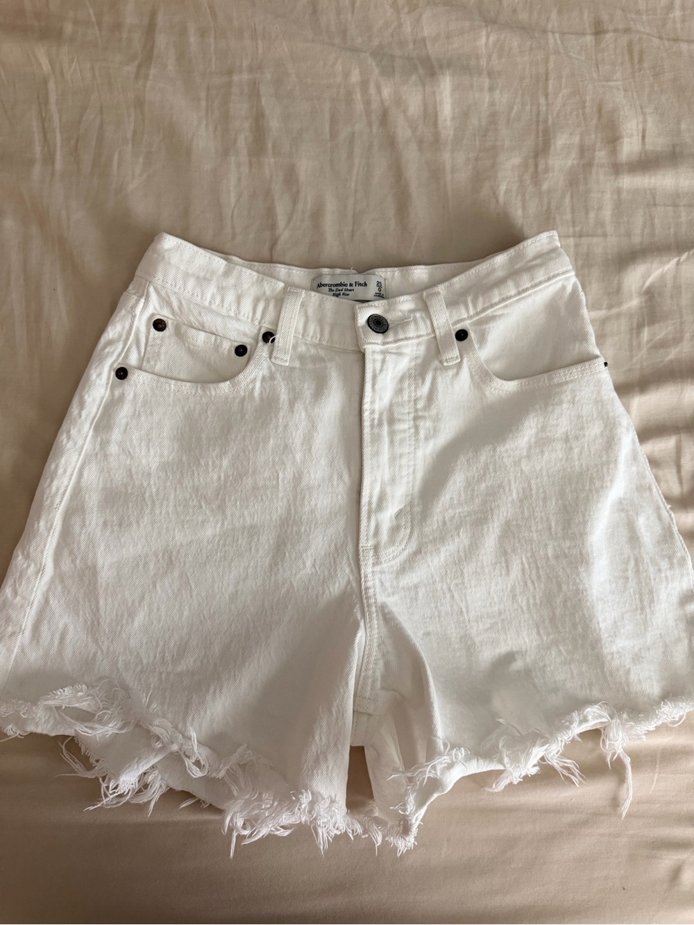 Abercrombie dad shorts Highrise white 0/25 curve